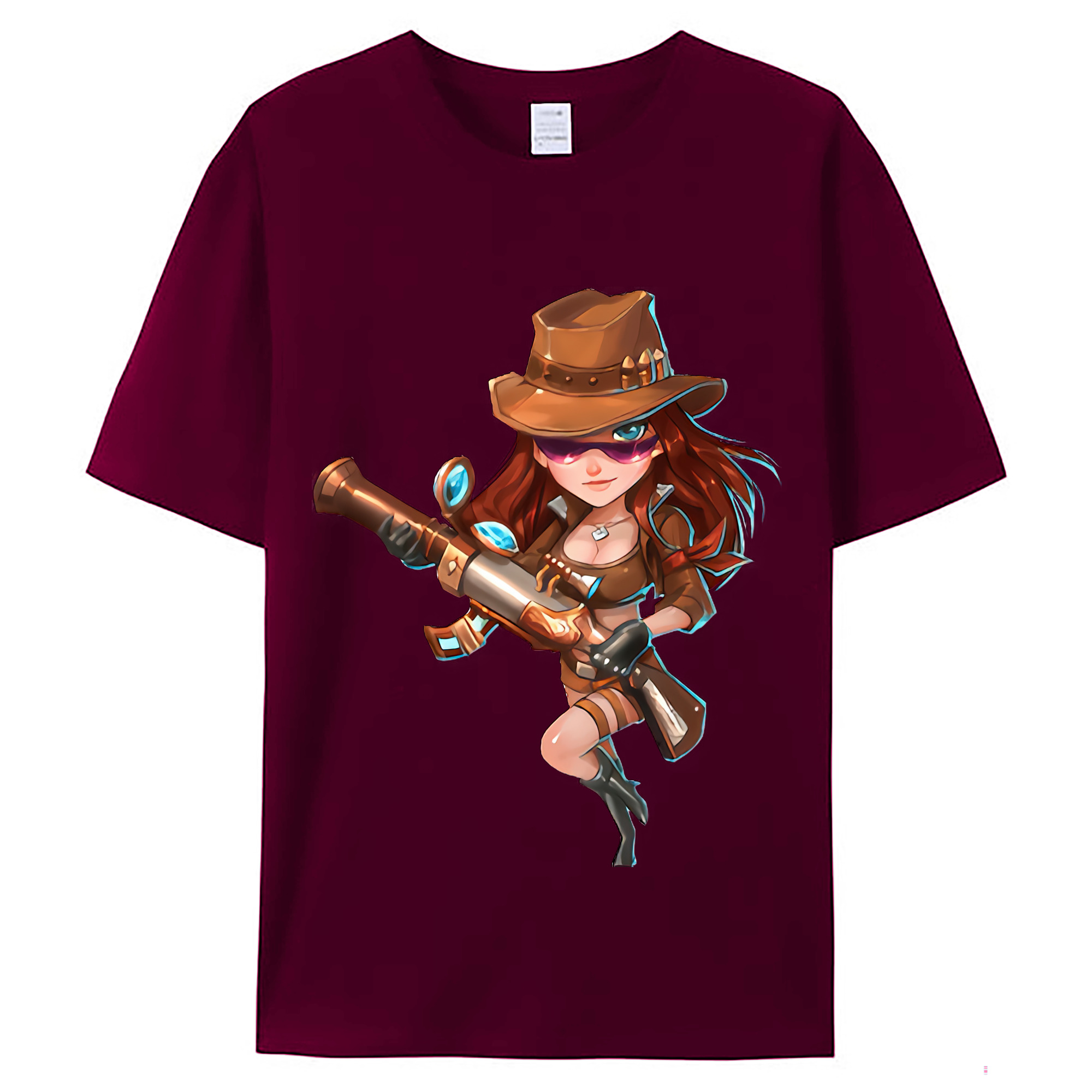 （画像用） リーグ・オブ・レジェンド League of Legends LOL レディースカジュアルプリントTシャツ（綿100％）
